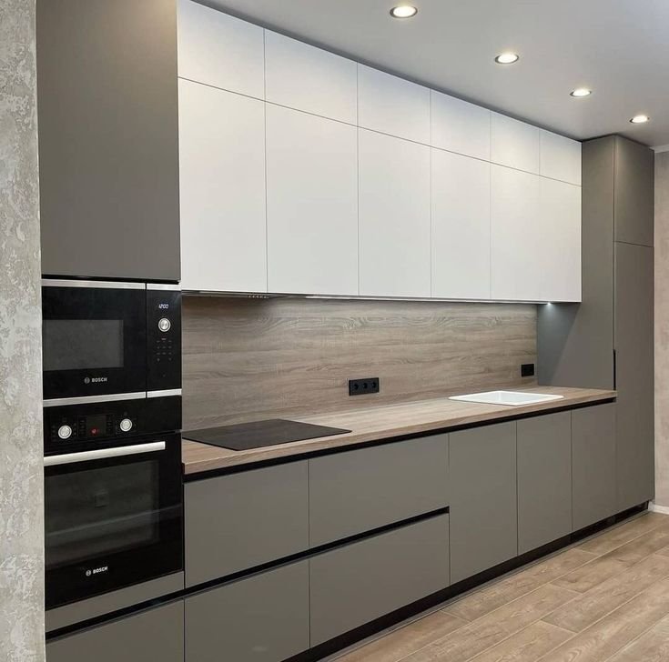 تصميم مطبخ مودرن بدون مقابض