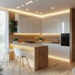 مطبخ جاهز بأخشاب متينة