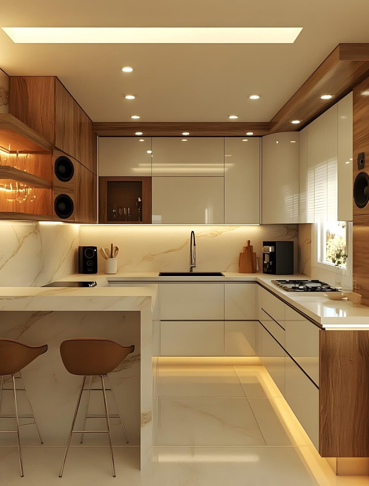 مطابخ مودرن صغيره