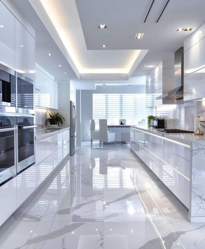 تصميم مطبخ حديث بمسكة مخفية في الرياض