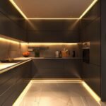 تفصيل مطابخ بالرياض مع إضاءة داخلية ذكية